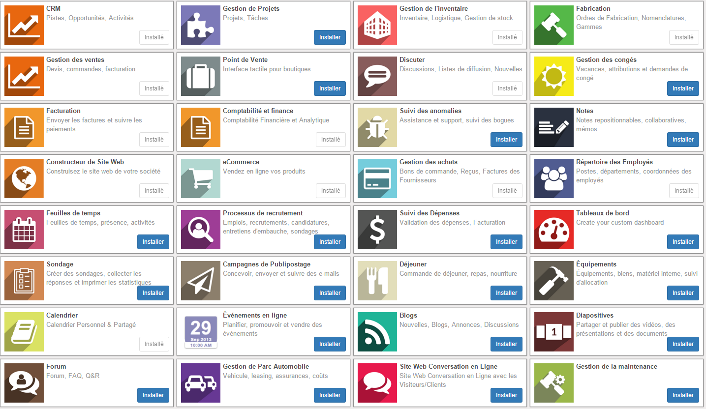 Odoo image et bloc de texte